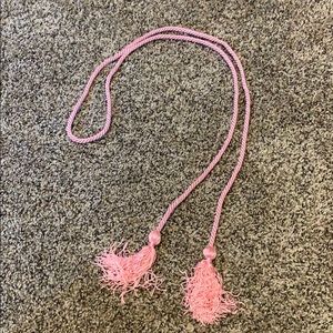 Pink graduation cord
